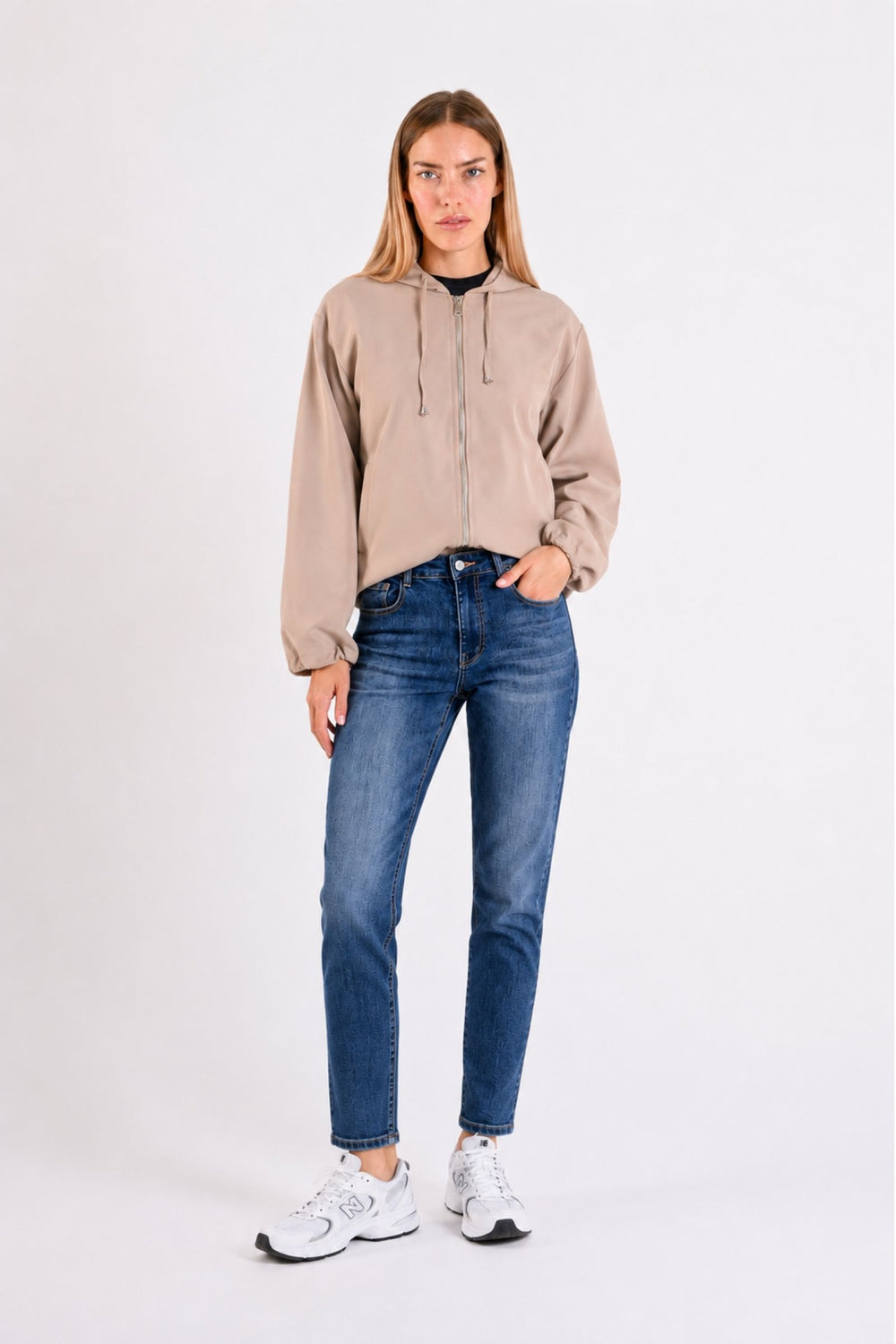 JEANS SKINNY A VITA ALTA