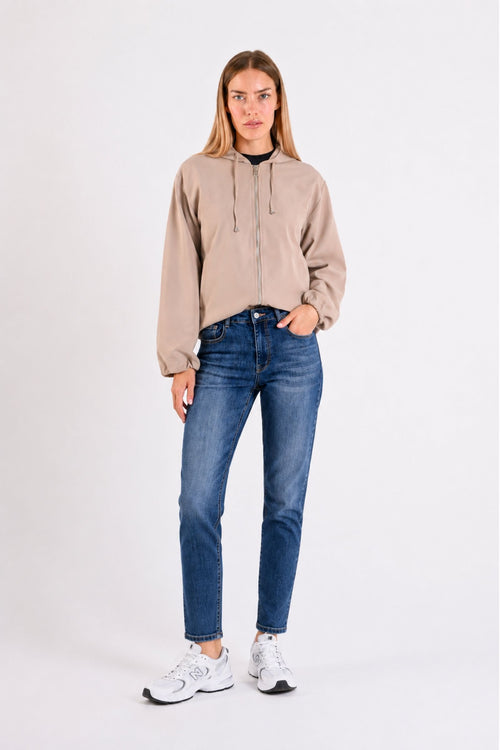 JEANS SKINNY A VITA ALTA