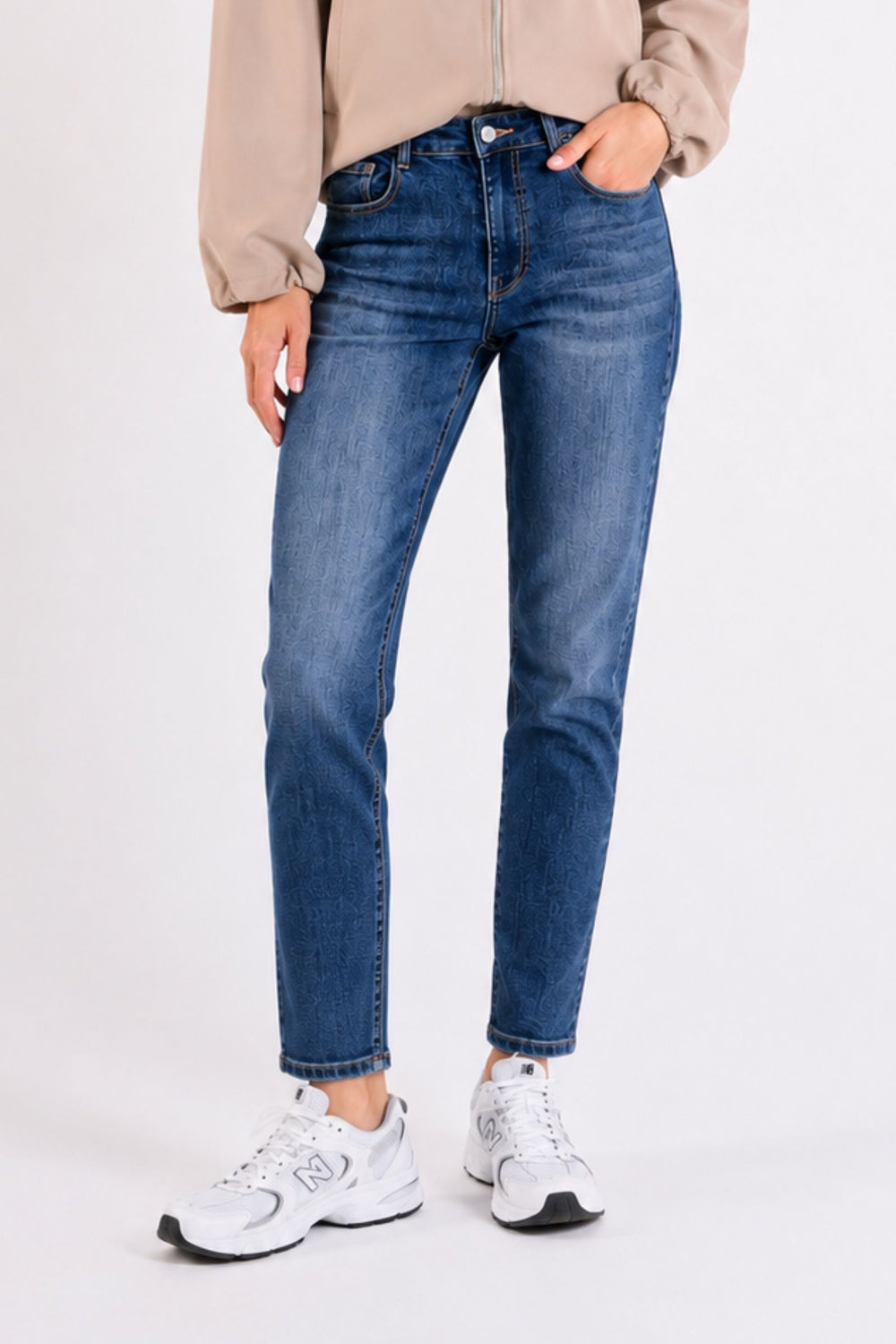 JEANS SKINNY A VITA ALTA
