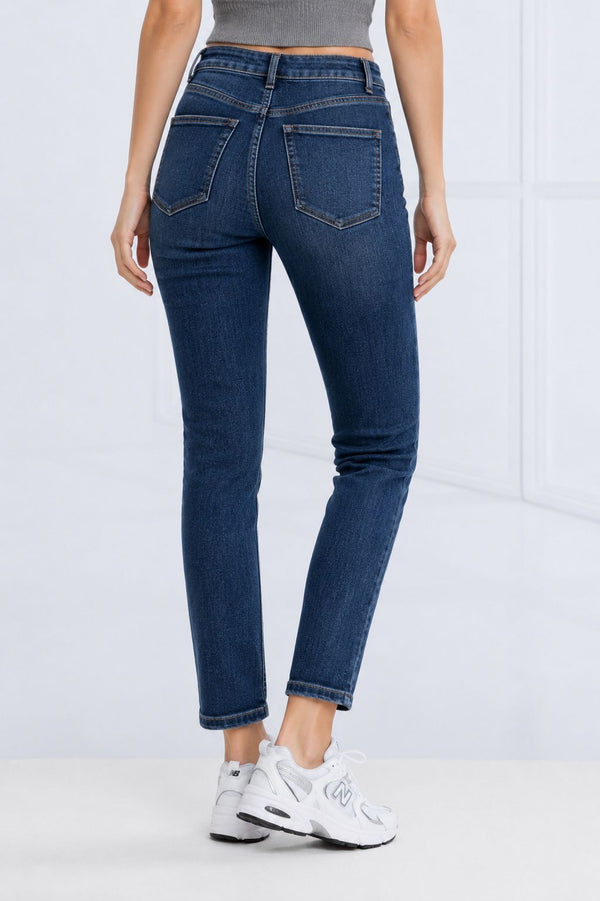 JEANS SKINNY A VITA ALTA