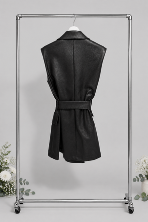 GILET IN ECOPELLE